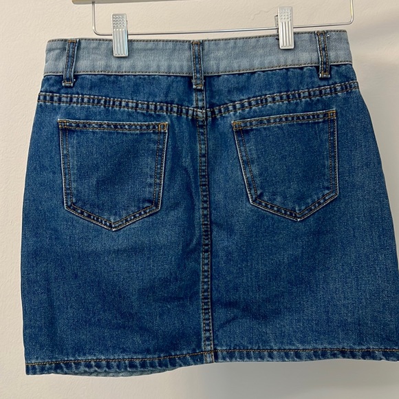 Color Block mini jean skirt by Momokrome from NastyGal - Picture 6 of 6